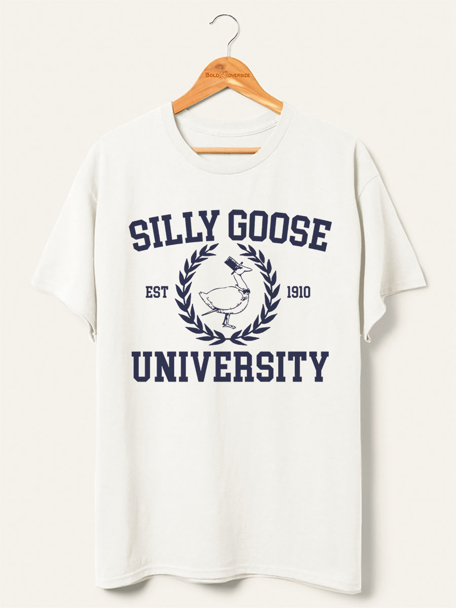 Silly Goose University Crewneck Tee
