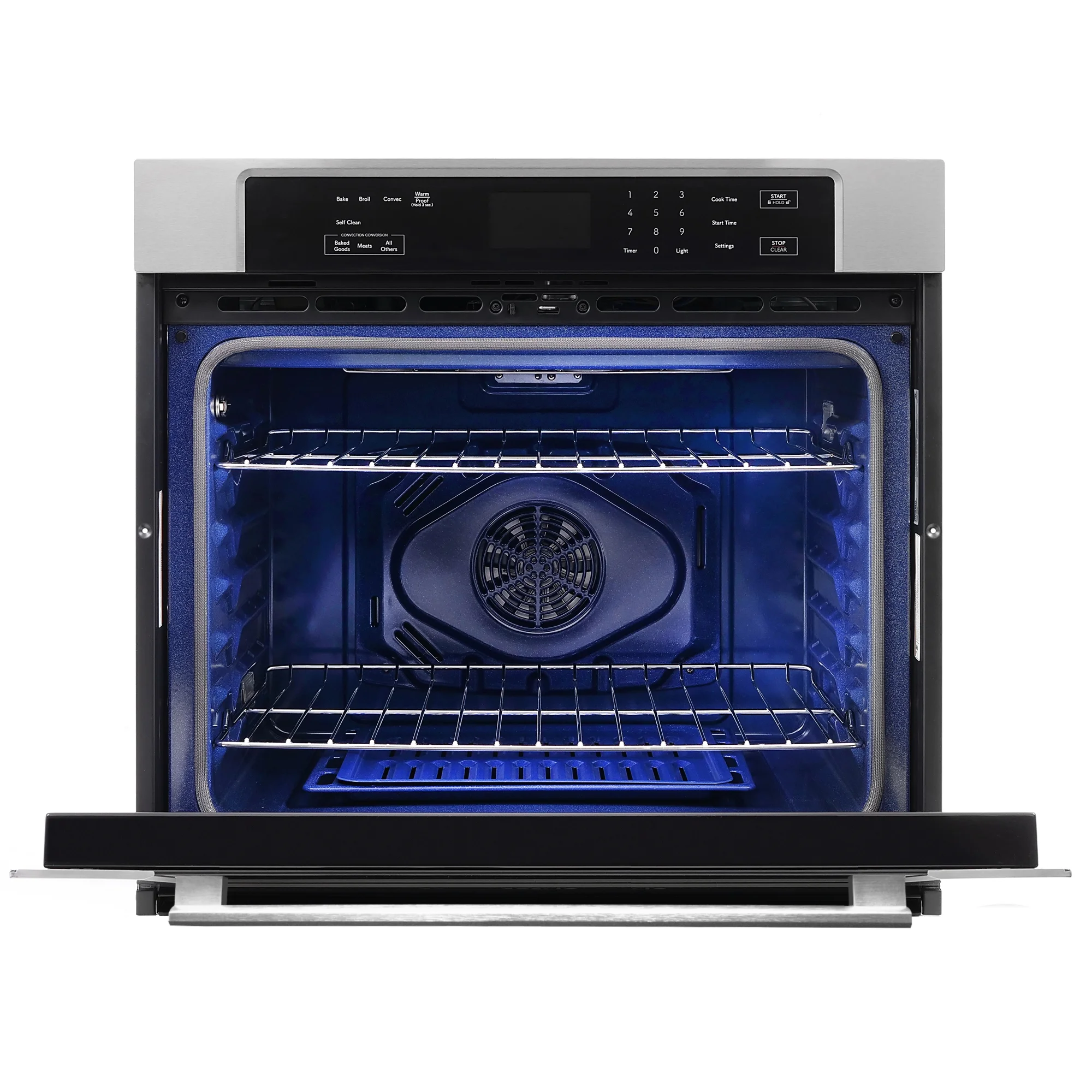 30 in. 5 cu. ft. Single Electric Wall Oven with True European Convection and Self Cleaning in Stainless Steel