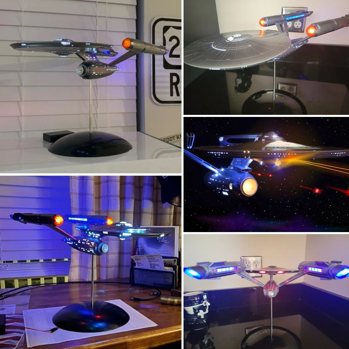 Enterprise 1:1000 Scale Set Prop Replica Model With Lights