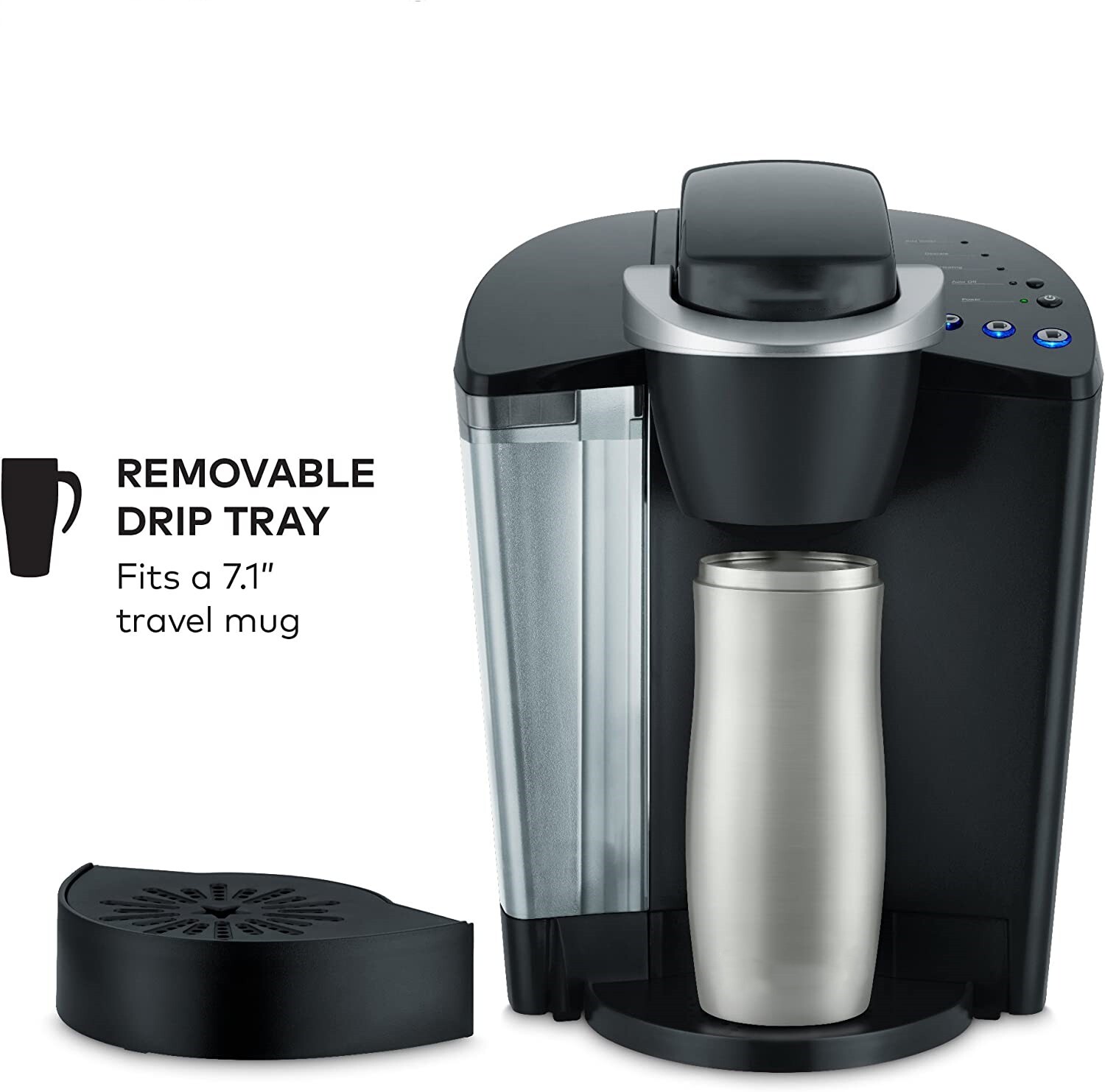 Coffee Maker K-Cup Pod, Single Serve, Programmable, 6 to 10 oz. Brew Sizes, Black