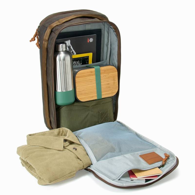 24l waxed canvas backpack durable stylish design