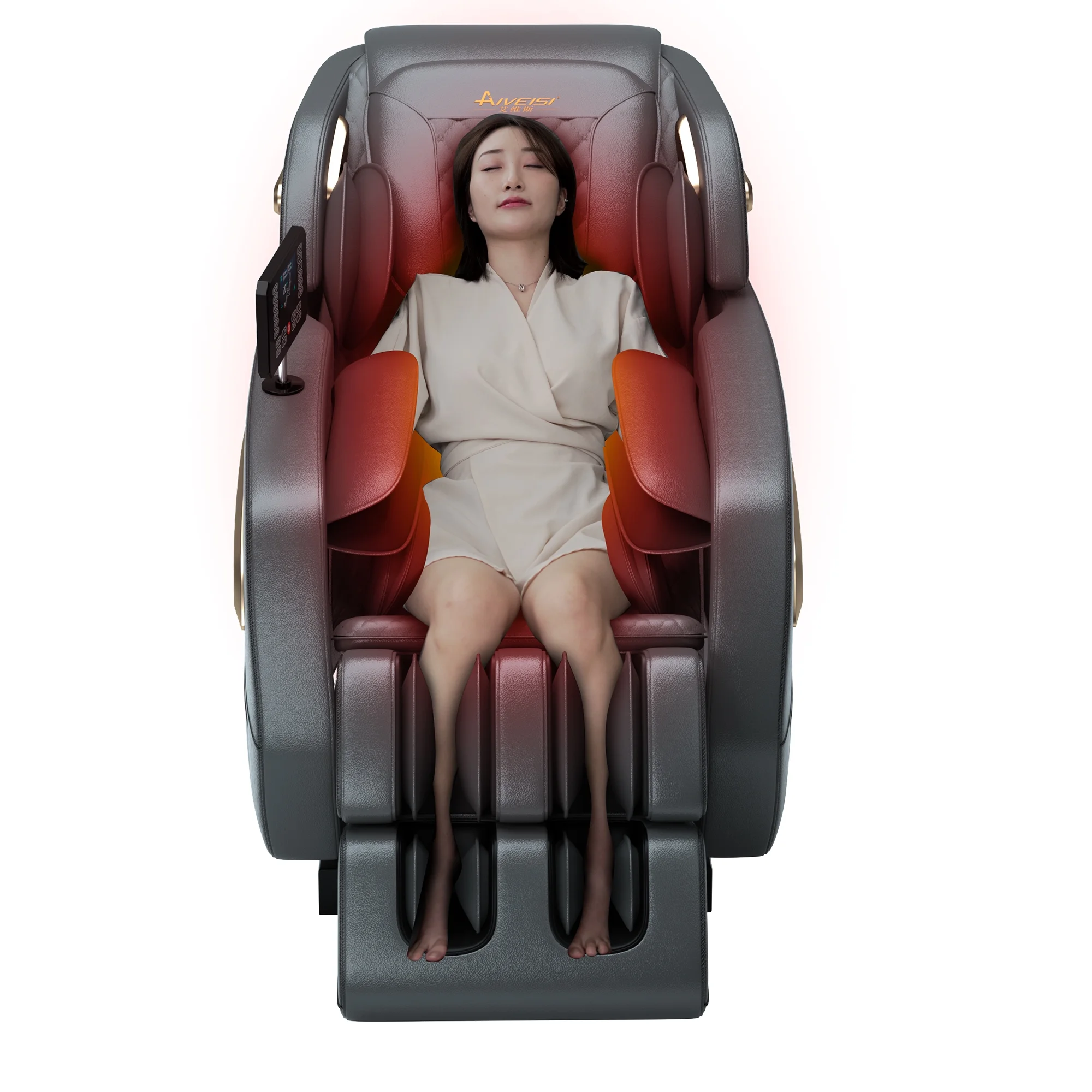 2024 4D Zero Gravity Massage Chair, Full Body Shiatsu Recliner with Yoga Stretching, SL Track, Intelligent Voice Control, Calf Kneading, Calfrest Extension, Premium Black Leather