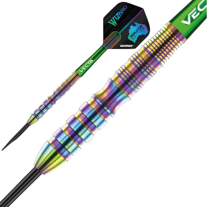 Winmau Simon Whitlock World Cup Rainbow SE 90% Tungsten Darts