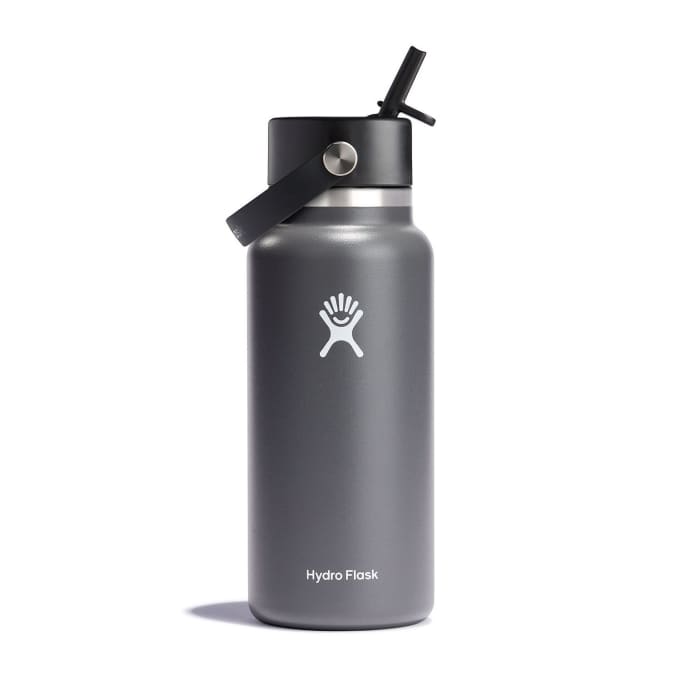 Hydro Flask Hydration Wide Mouth with Flex Straw Cap 32oz/946ml Stone