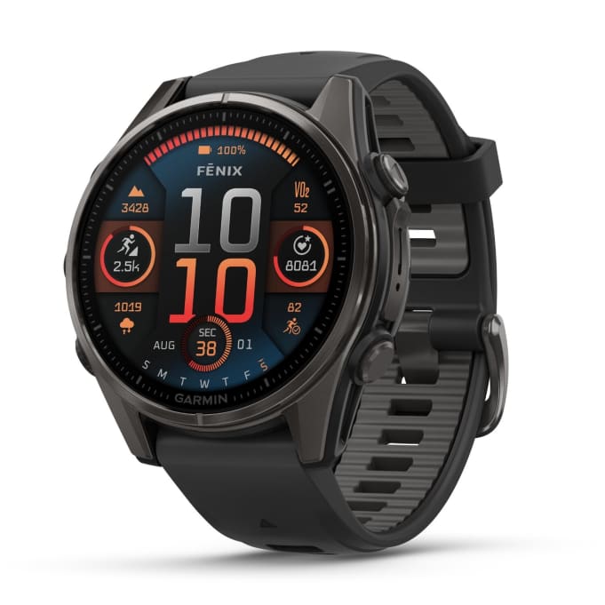 Garmin Fenix 8 43mm AMOLED Sapphire Multisport Smartwatch - Carbon Grey