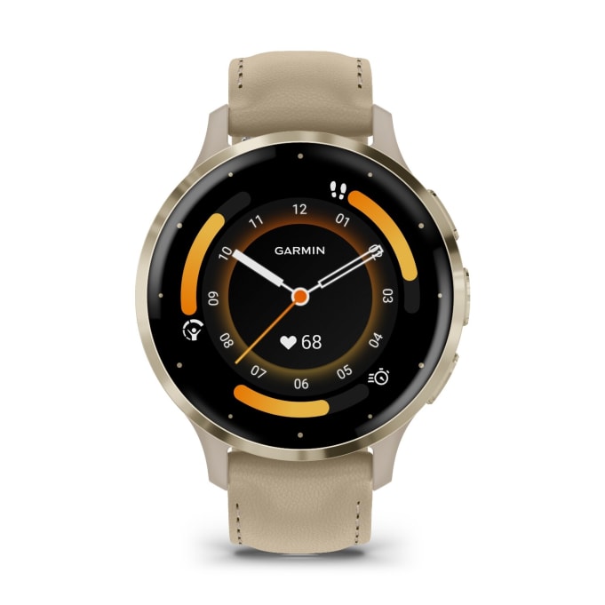 Garmin Venu 3S Health and Fitness GPS smartwatch + Leather Strap