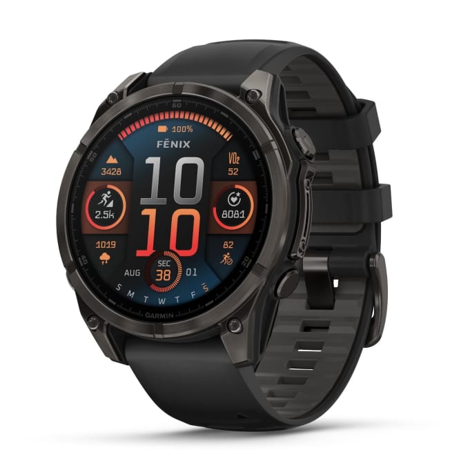 Garmin Fenix 8 47mm AMOLED Sapphire Multisport Smartwatch - Carbon Grey