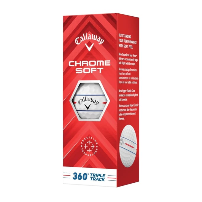 Callaway Chrome Soft 24 360 Triple Track Golf Balls - 3 Ball Pack