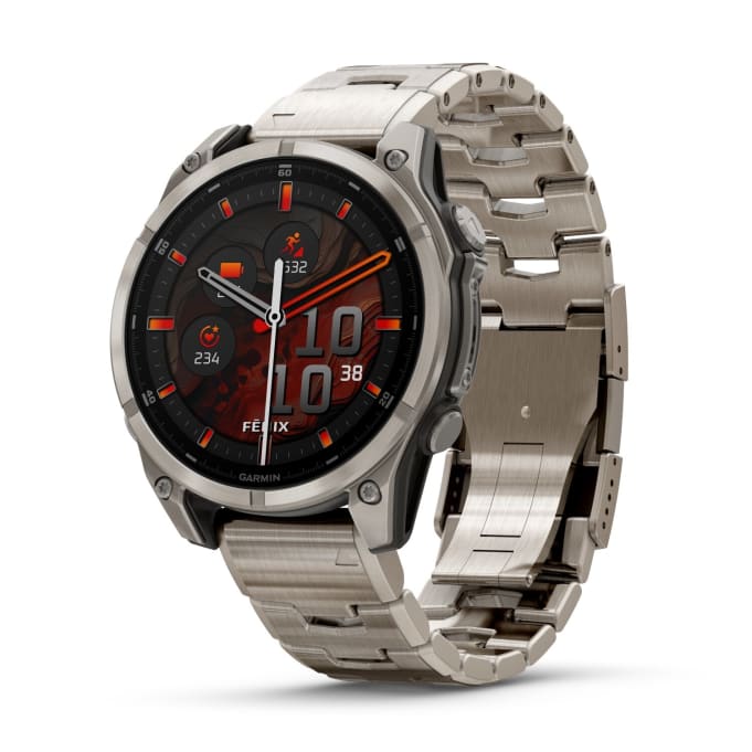 Garmin Fenix 8 47mm AMOLED Sapphire Multisport Smartwatch - Metal Strap