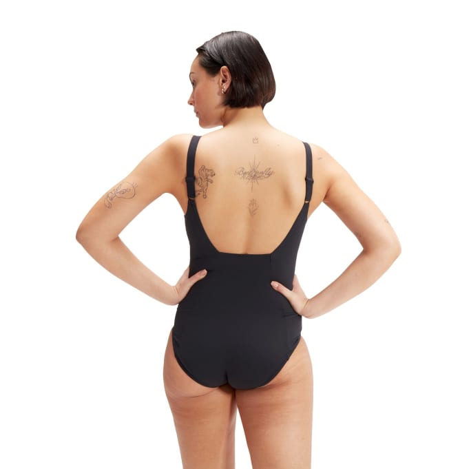Speedo Women's Shaping ContourEclipse Printed 1 Piece Swimsuit