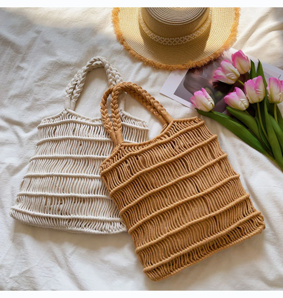 Thick Yarn Shoulder Bag