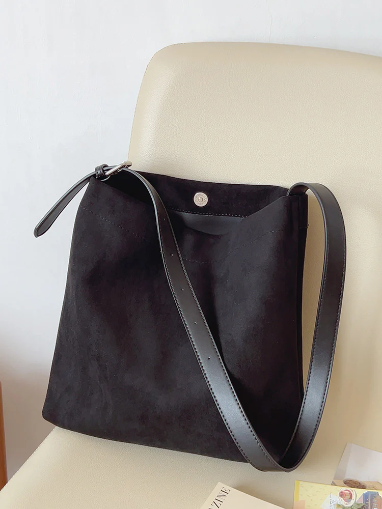 Soft Suede Shoulder Bag