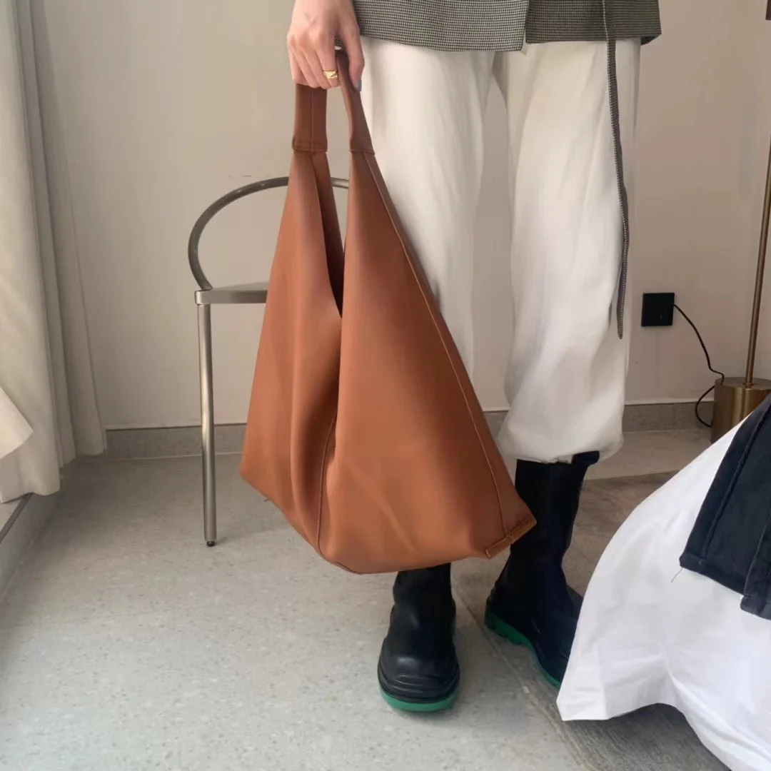 Large Hobo Leather Shoulder Bag