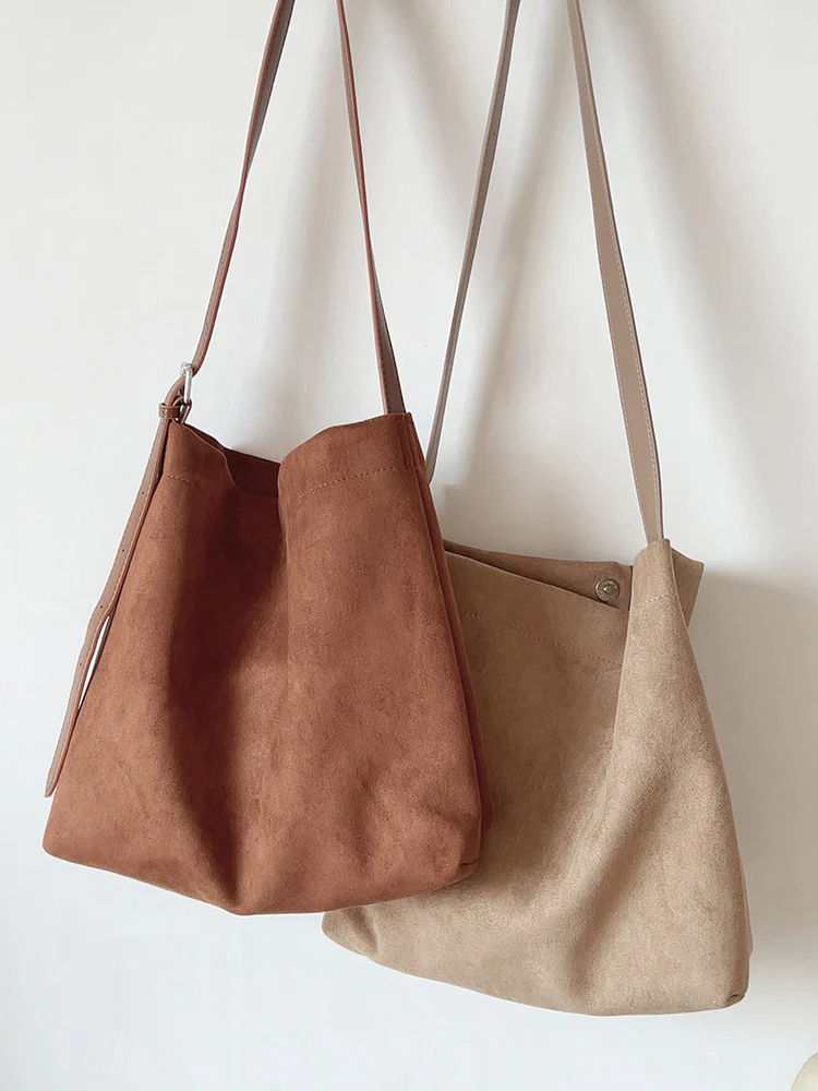 Soft Suede Shoulder Bag