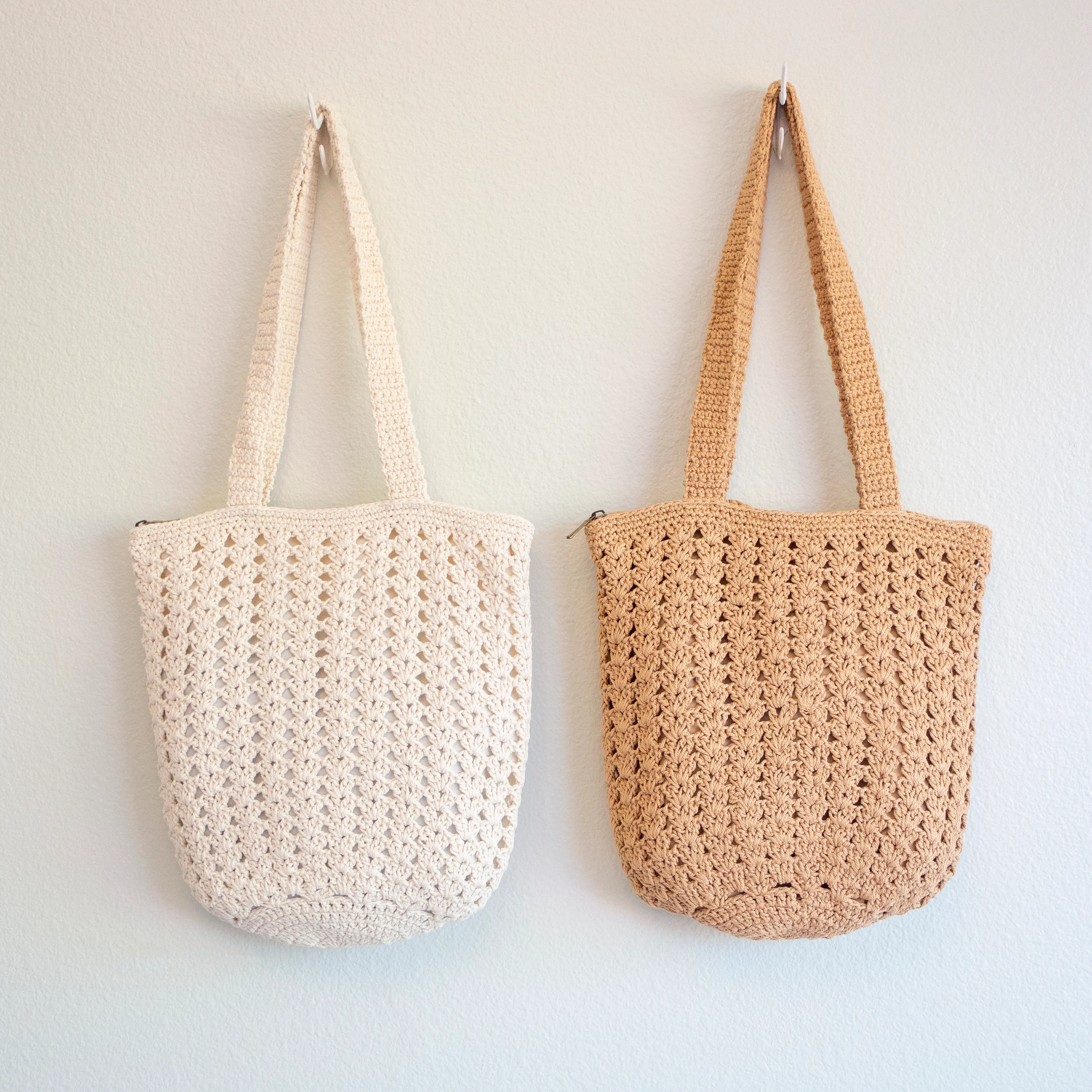 Handmade Crochet Retro Style Tote Bag