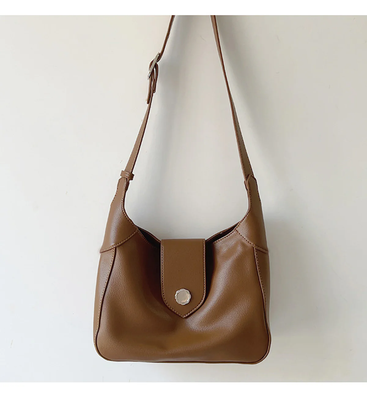 Retro Leather Messenger Tote Bag