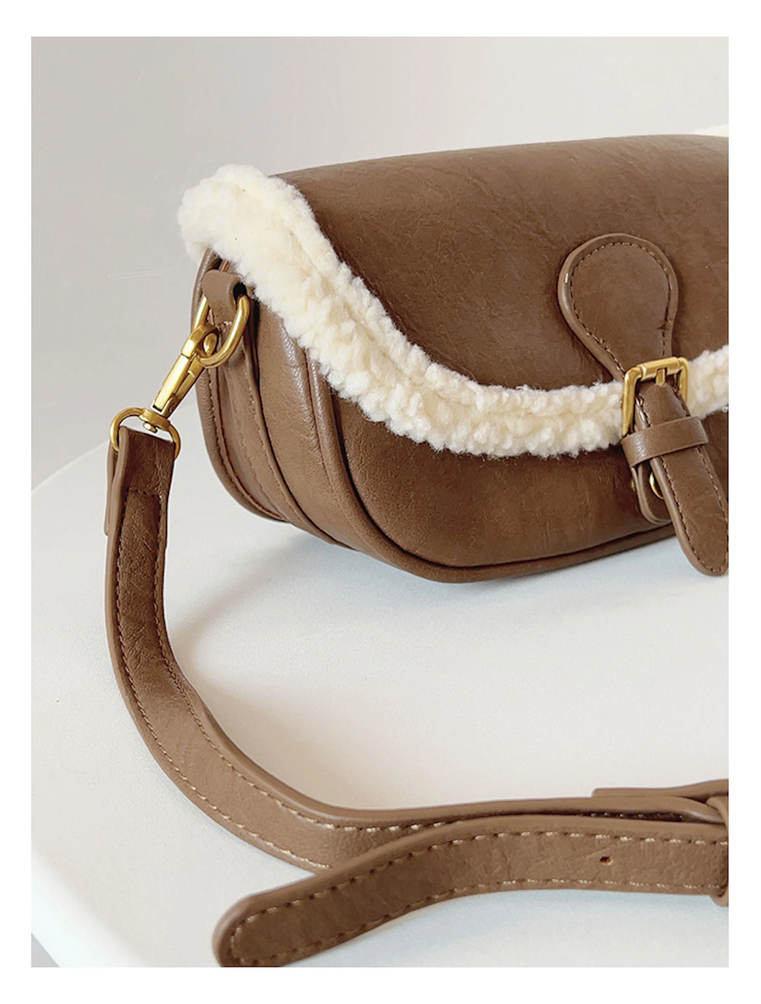 Small Modern Saddle Bag
