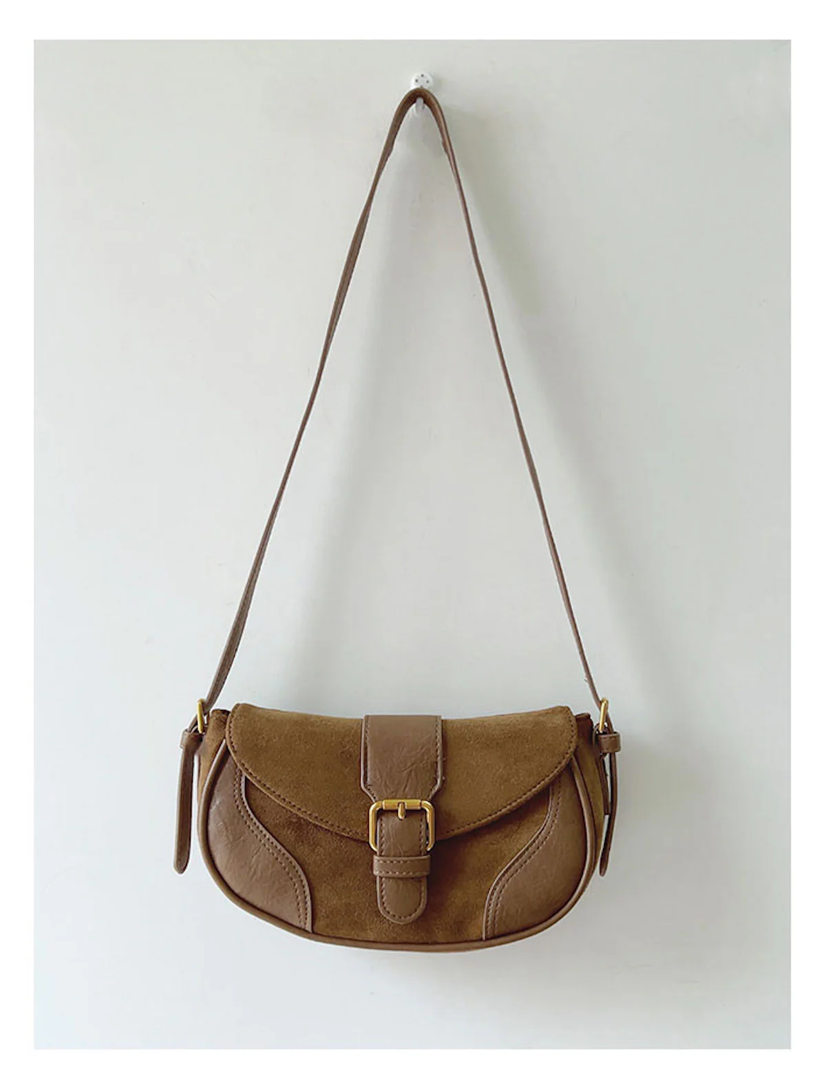 Small Modern Saddle Bag