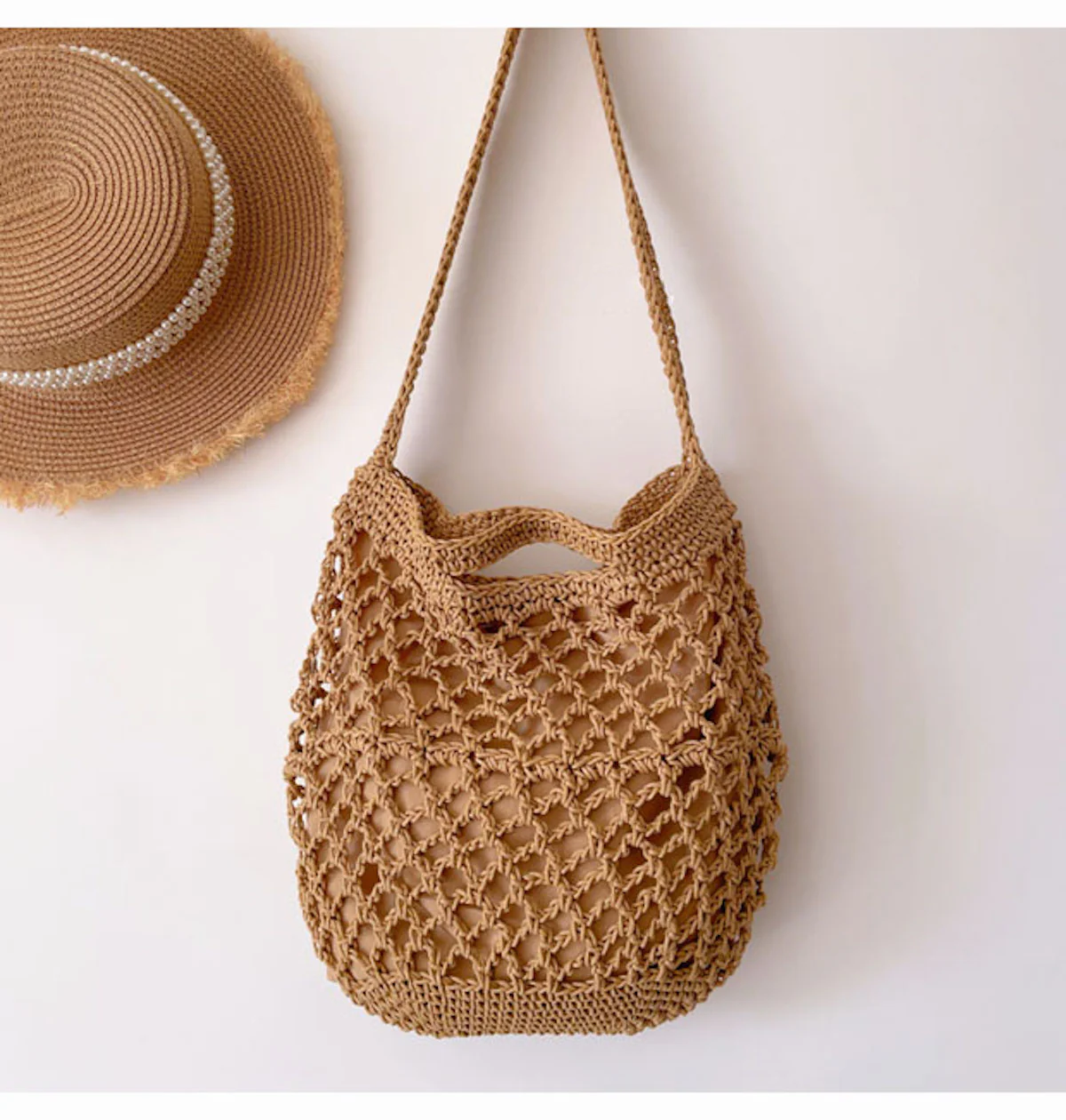 Cotton Fishnet Shoulder Bag
