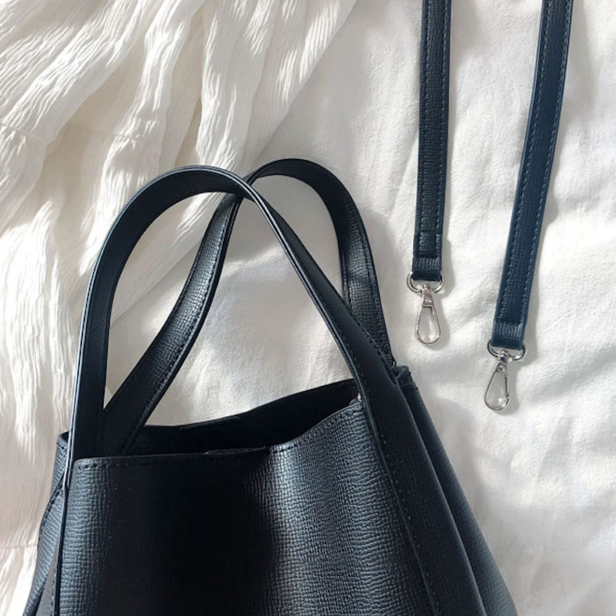 Leather Bucket Bag