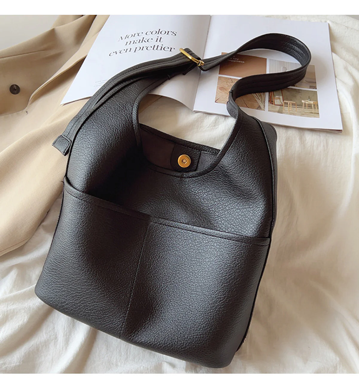 Simple Leather Tote Bag