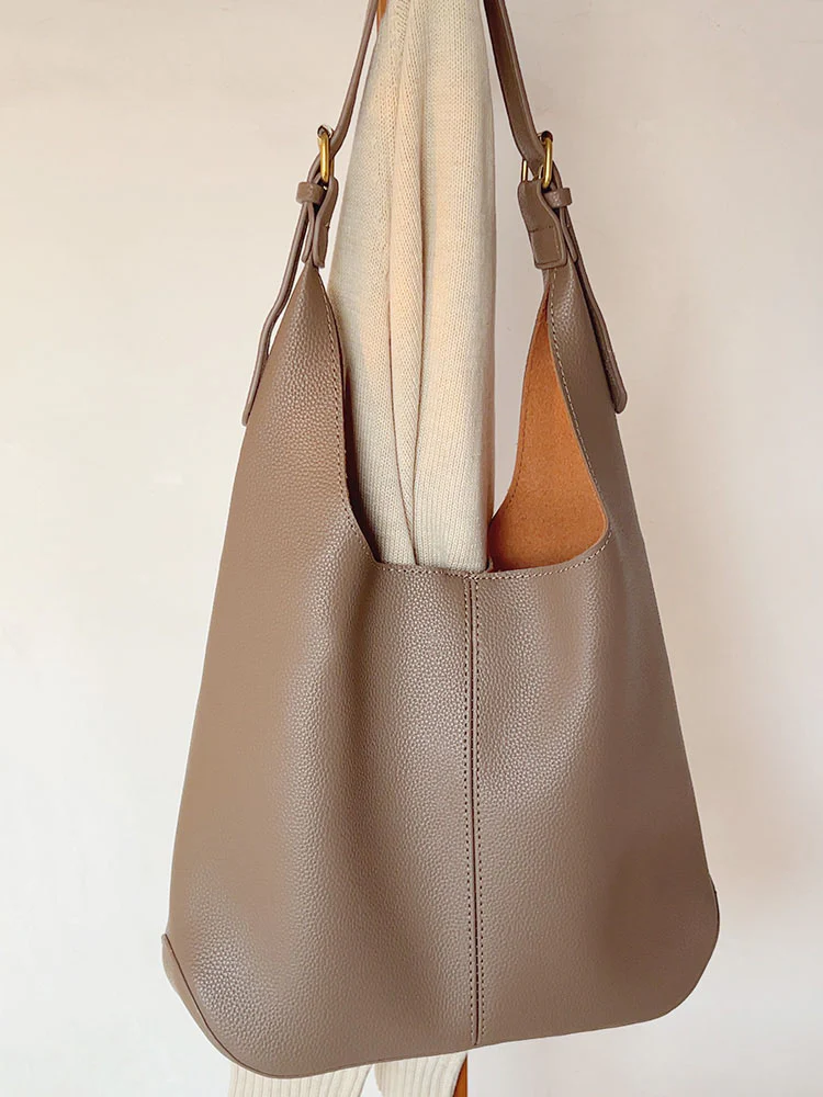 Simple Leather Tote Bag