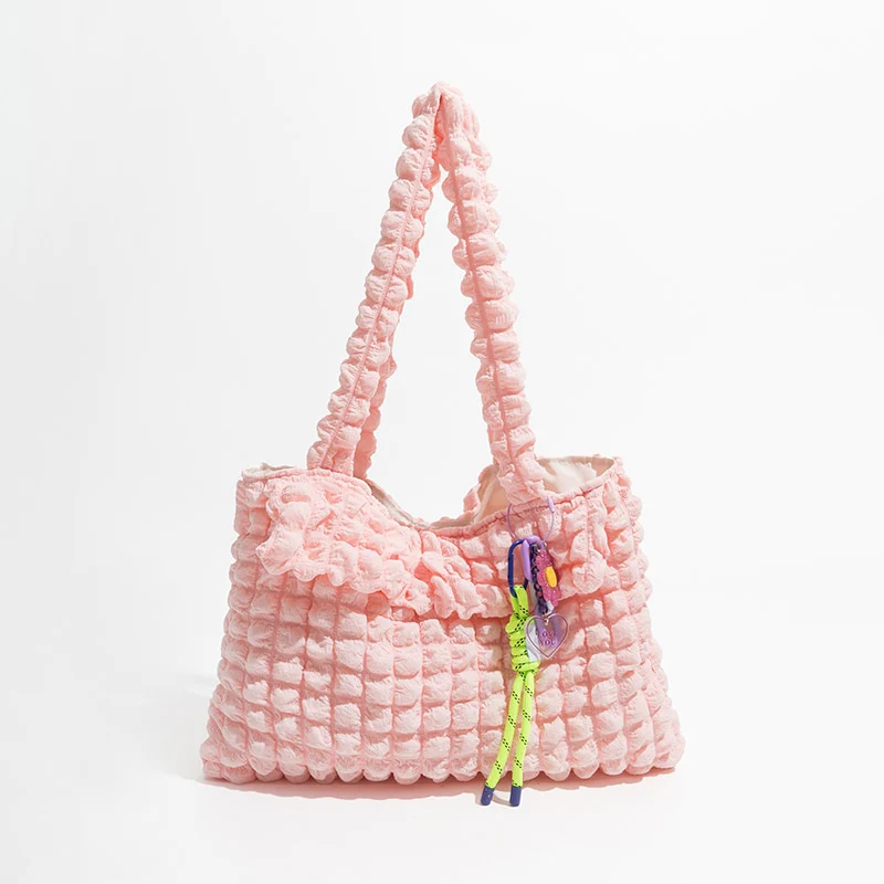 Bubble Quilted Mini Tote Bag