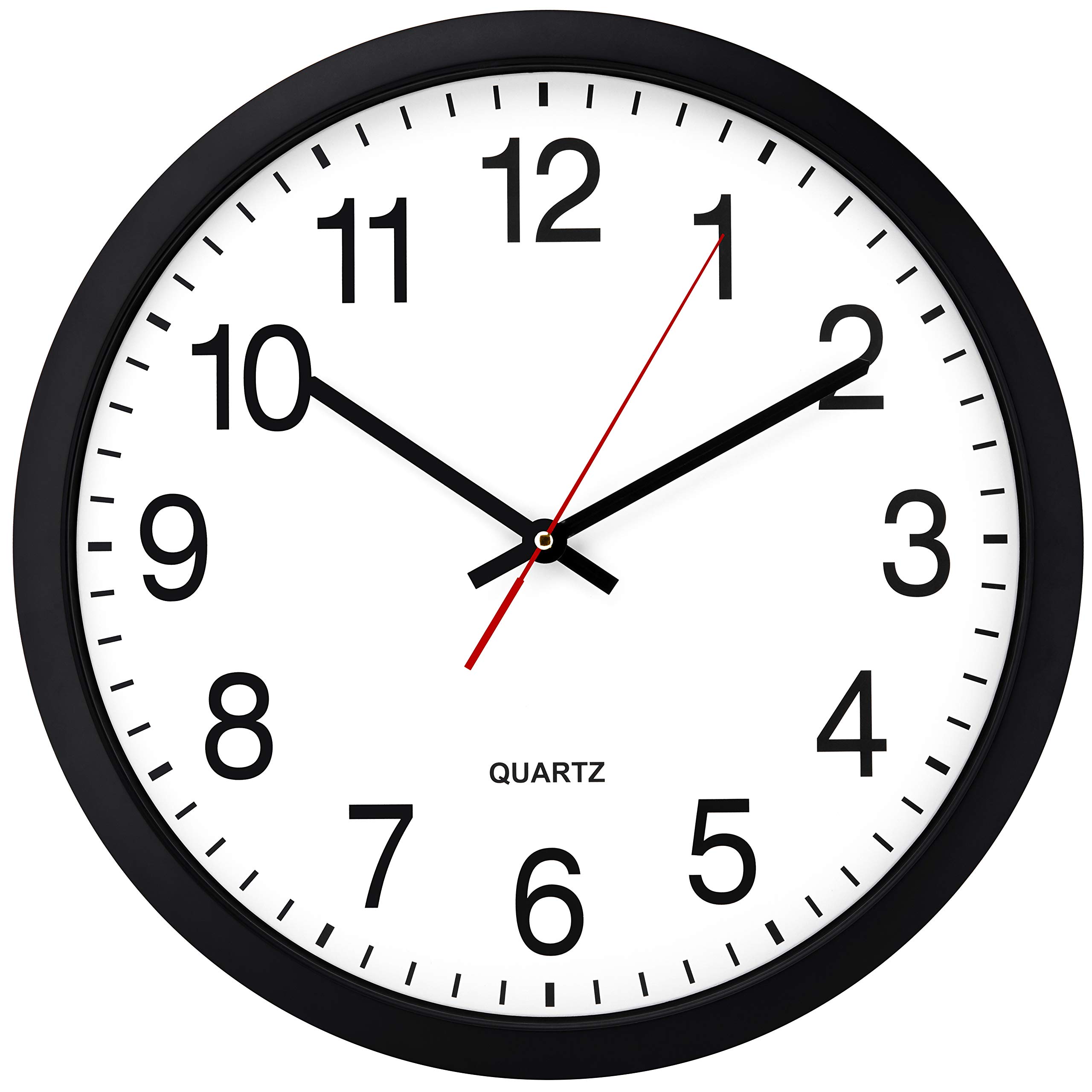12 inch Silent Non Ticking Modern Wall Clock
