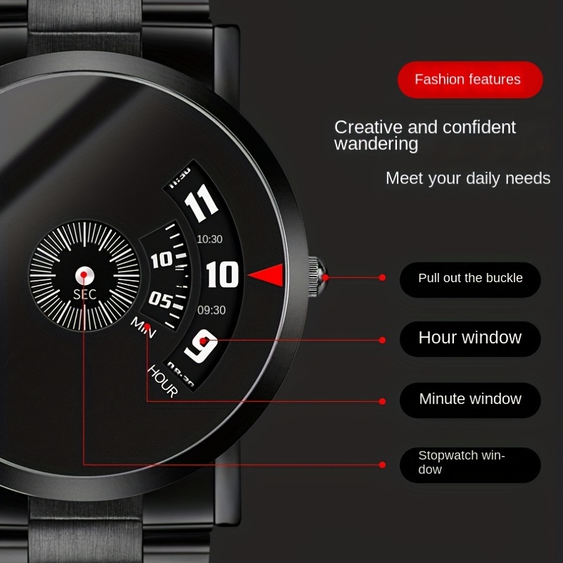 Casual Dual Time Quartz Watch Automatic Mesh Band Sports Watch For Women Men Students