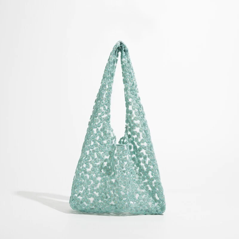 Floral Mesh Mini Bag