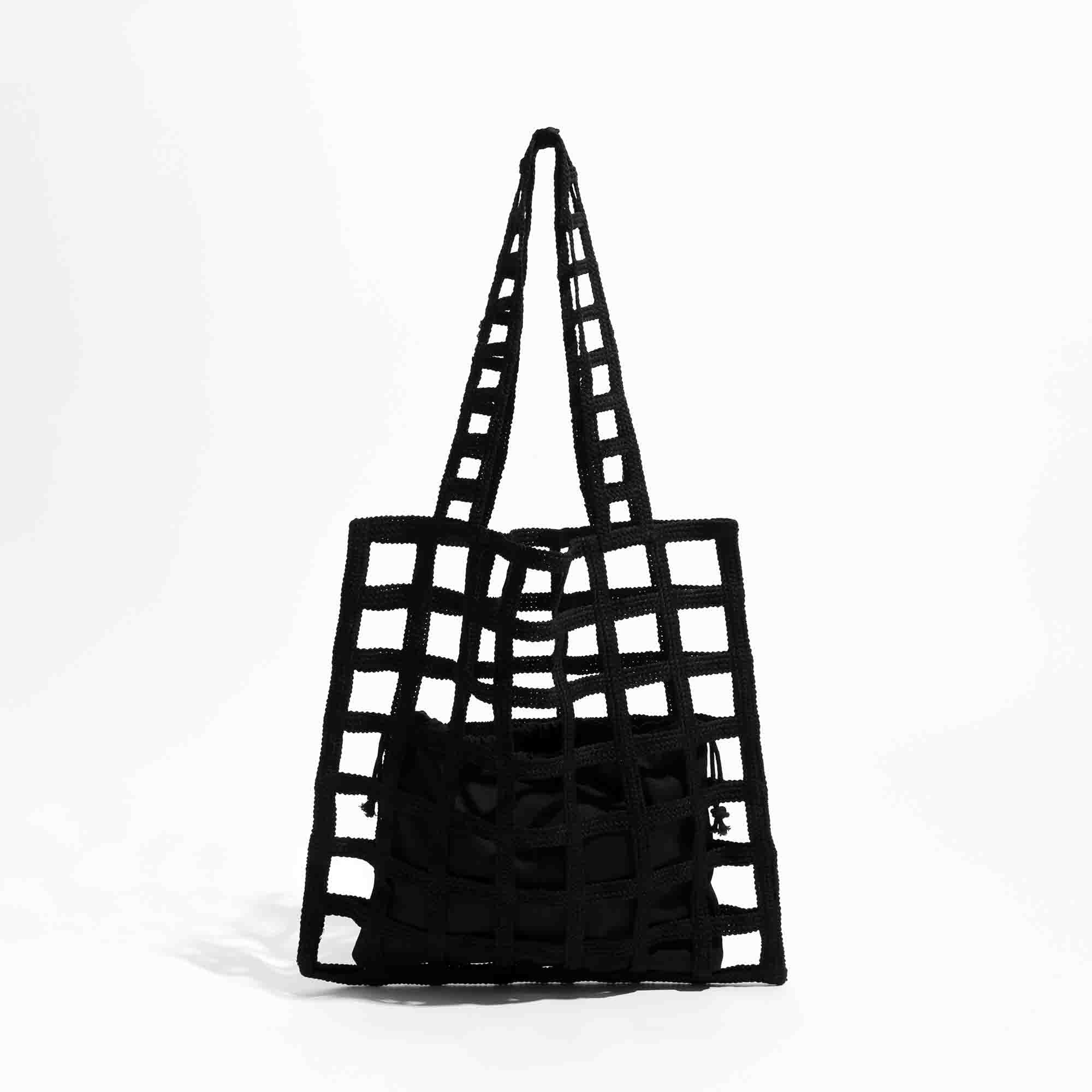 Double-Layer Lace Shoulder Tote