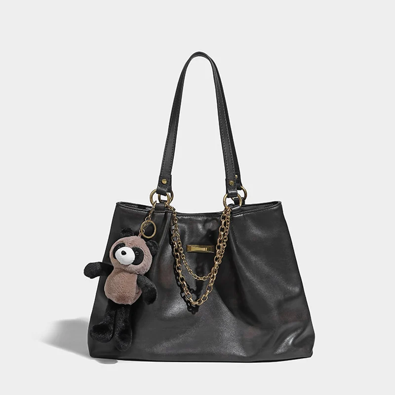 Bear Beanie Leather Purse