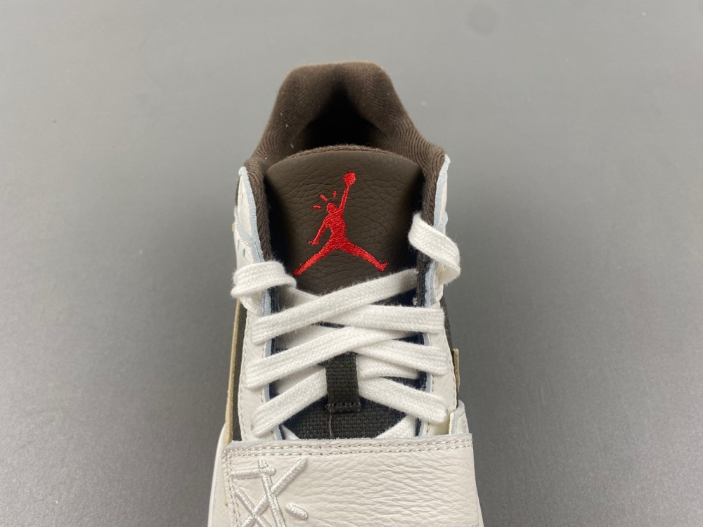 Travis Scott x Jordan Cut The Check New inverted hook White brown burnt yellow FZ8117-100