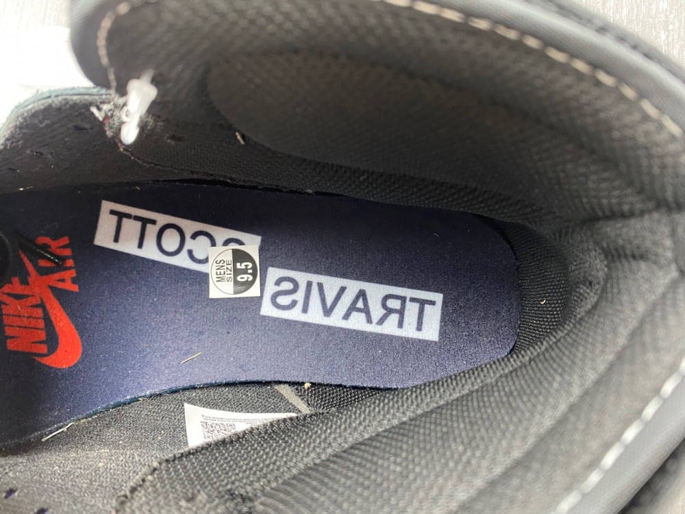 Nike Travis Scott x Air Jordan 1 Black Warrior Hook High Top DM7866-001