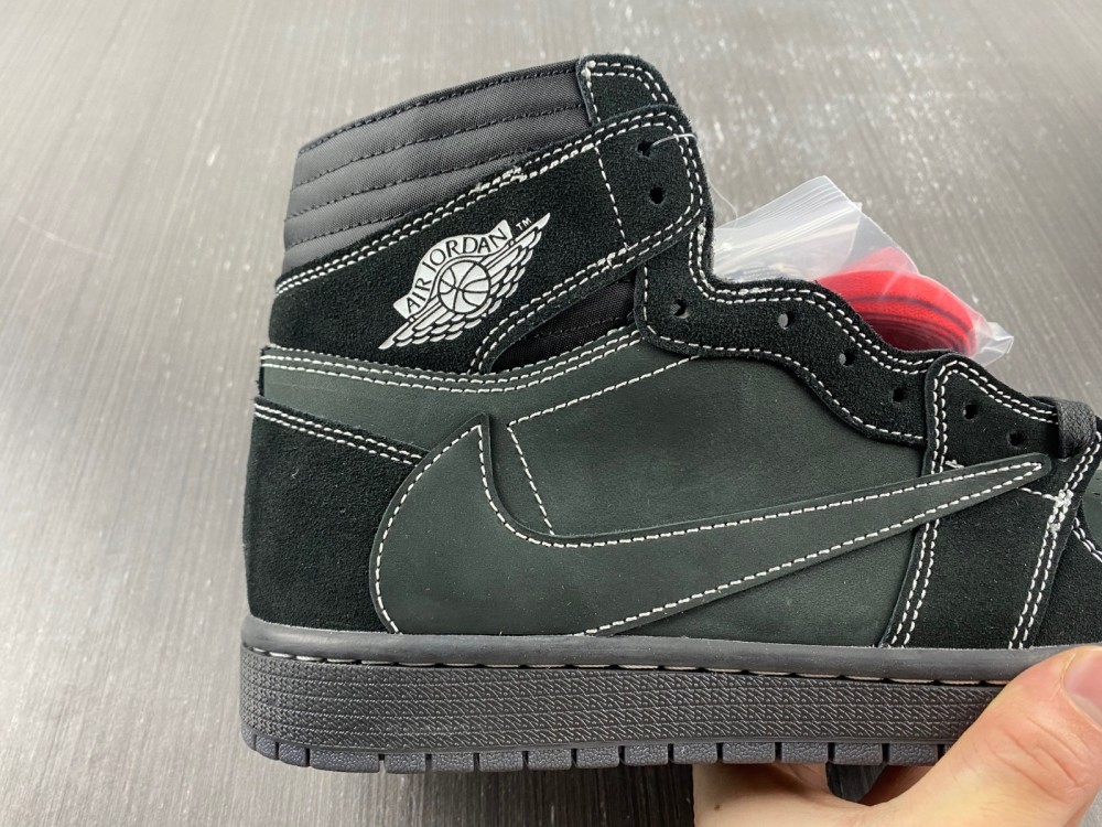 Nike Travis Scott x Air Jordan 1 Black Warrior Hook High Top DM7866-001