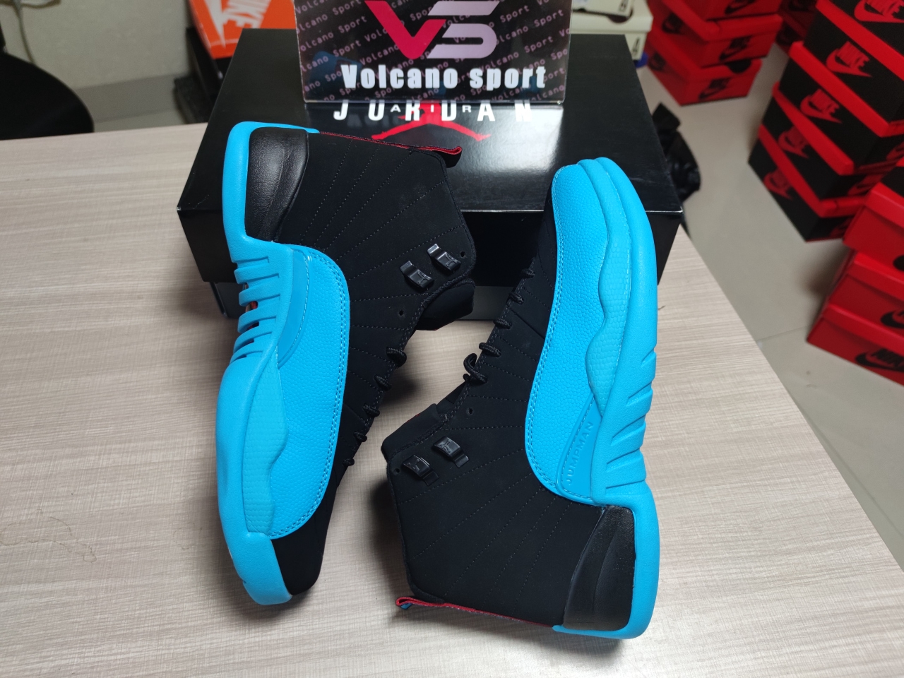 Jordan 12 Retro Black and blue Normal quality