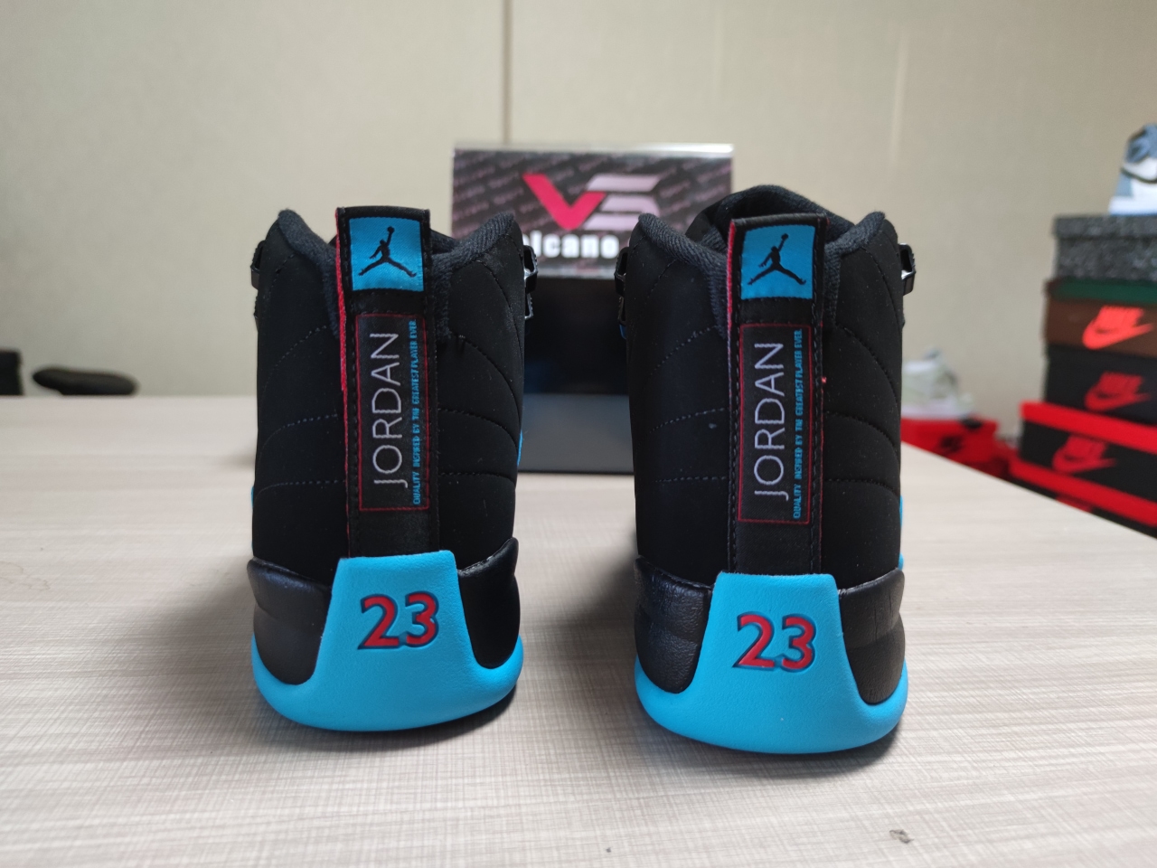 Jordan 12 Retro Black and blue Normal quality