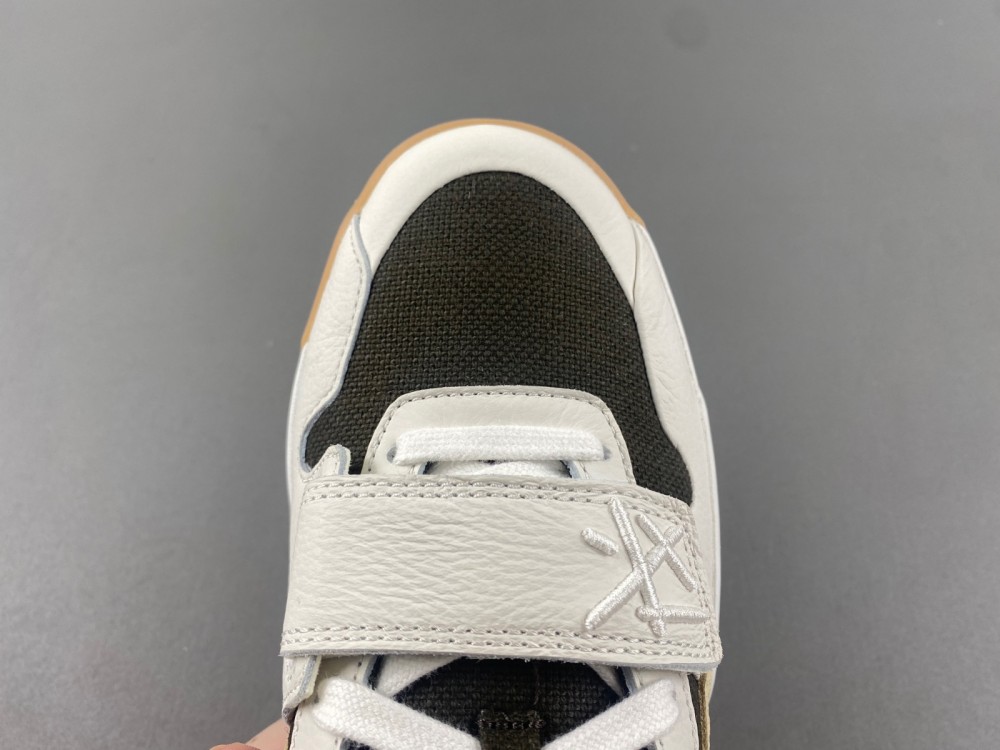 Travis Scott x Jordan Cut The Check New inverted hook White brown burnt yellow FZ8117-100