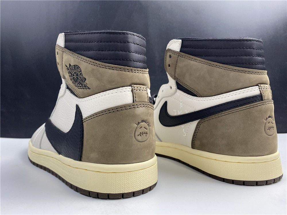 Jordan 1 Travis Scott x Air Jordan 1 reverse hook 2.0 white and brown reverse hook 2.0  CD4487-100