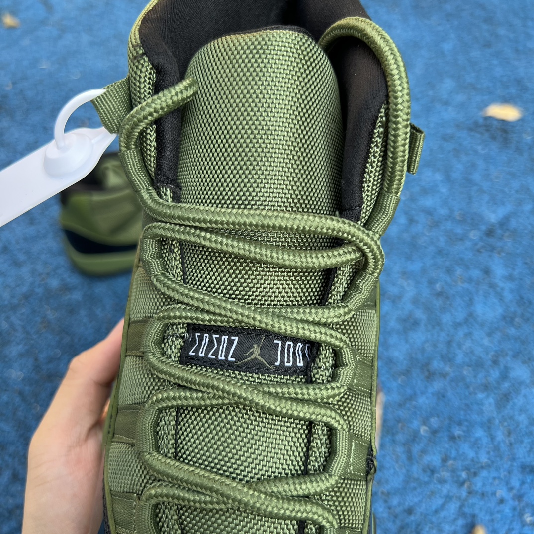 Nike Air Jordan 11 Olive Green High Top Carbon Plate CT8012-300