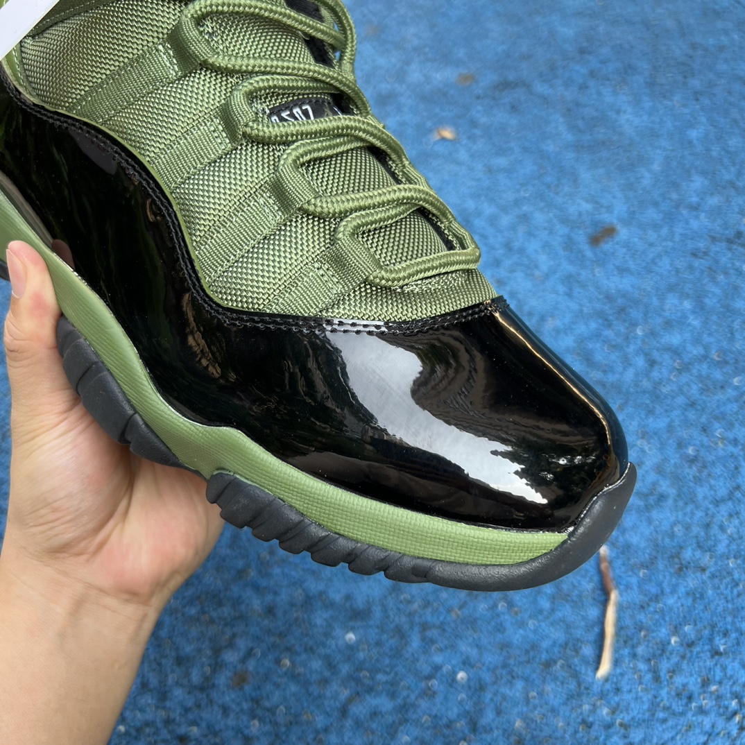 Nike Air Jordan 11 Olive Green High Top Carbon Plate CT8012-300
