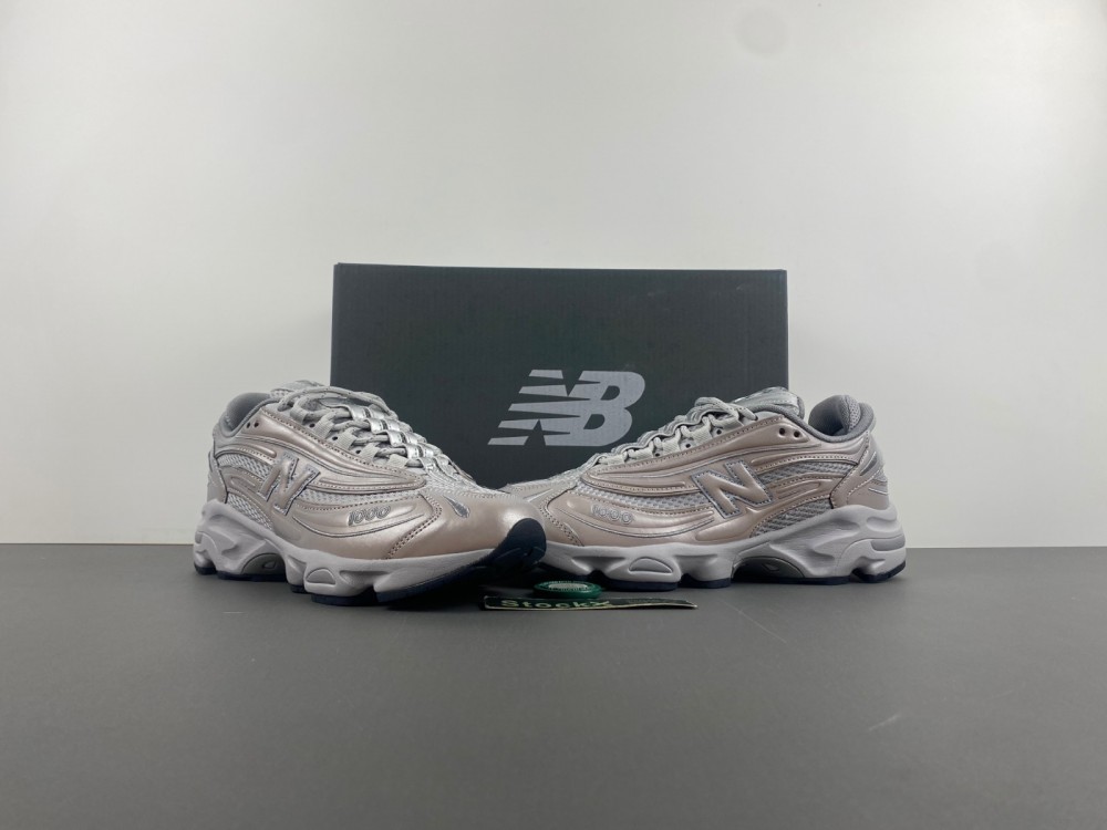 New Balance Silver 1000 Sneakers, Silver Metalic/Rainc