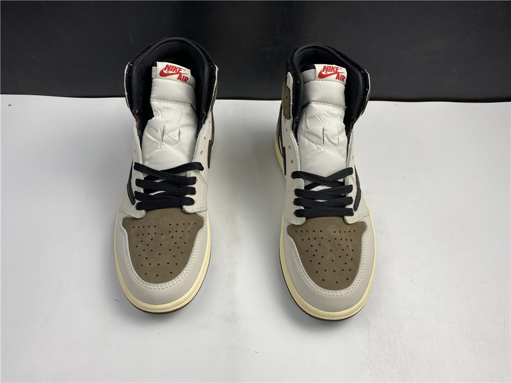 Jordan 1 Travis Scott x Air Jordan 1 reverse hook 2.0 white and brown reverse hook 2.0  CD4487-100
