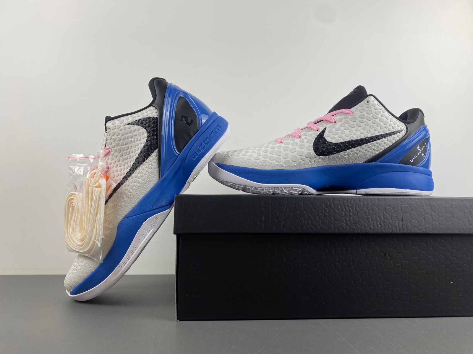 Nike Kobe 6 Blanc Noir BLEU CW2190 206