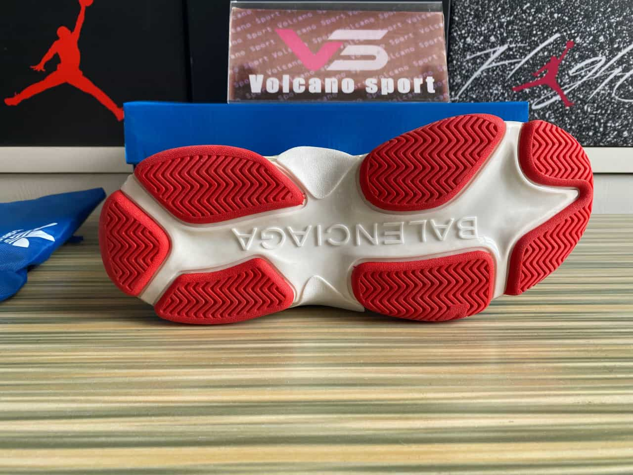 Balenciaga x adidas Triple S White Red