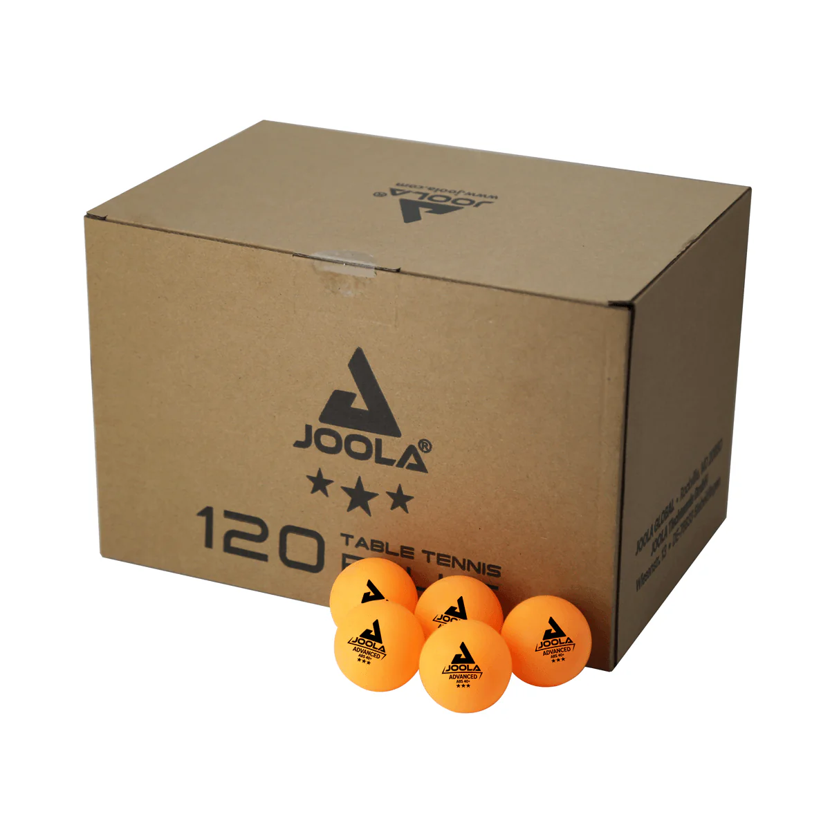JOOLA Advanced Training ABS 3-Star Table Tennis Balls