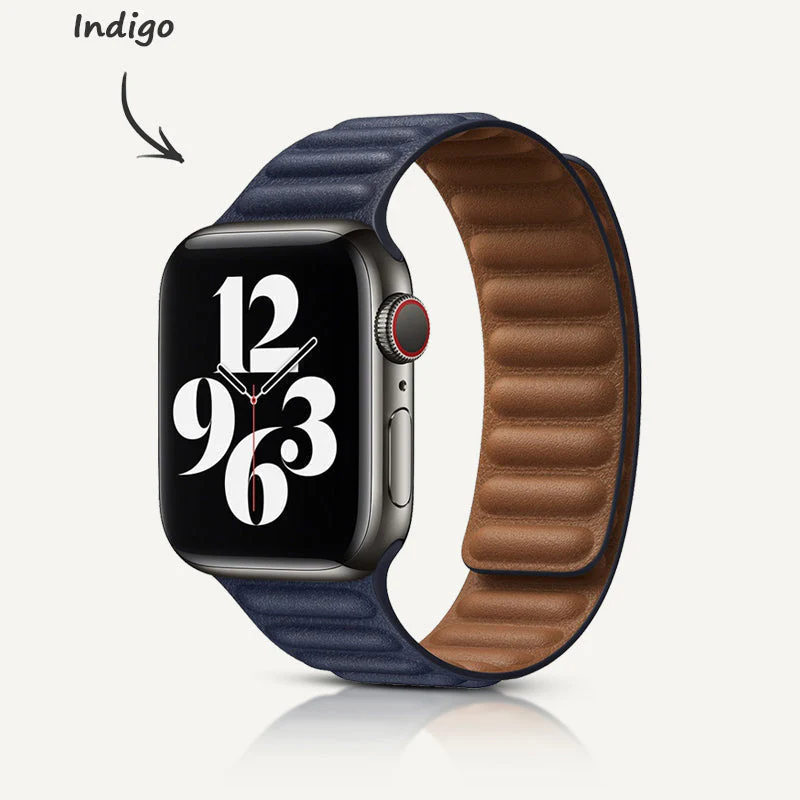 Brown Leather Link Strap