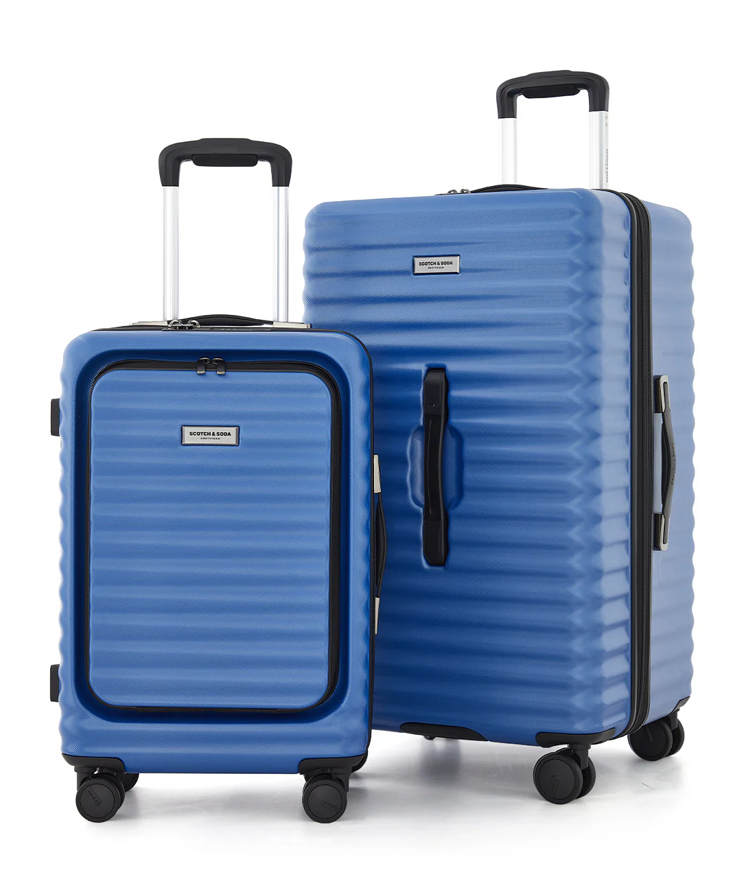 Jordan Collection 2pc Trunk & Carryon w/ Laptop Compartment Luggage Set