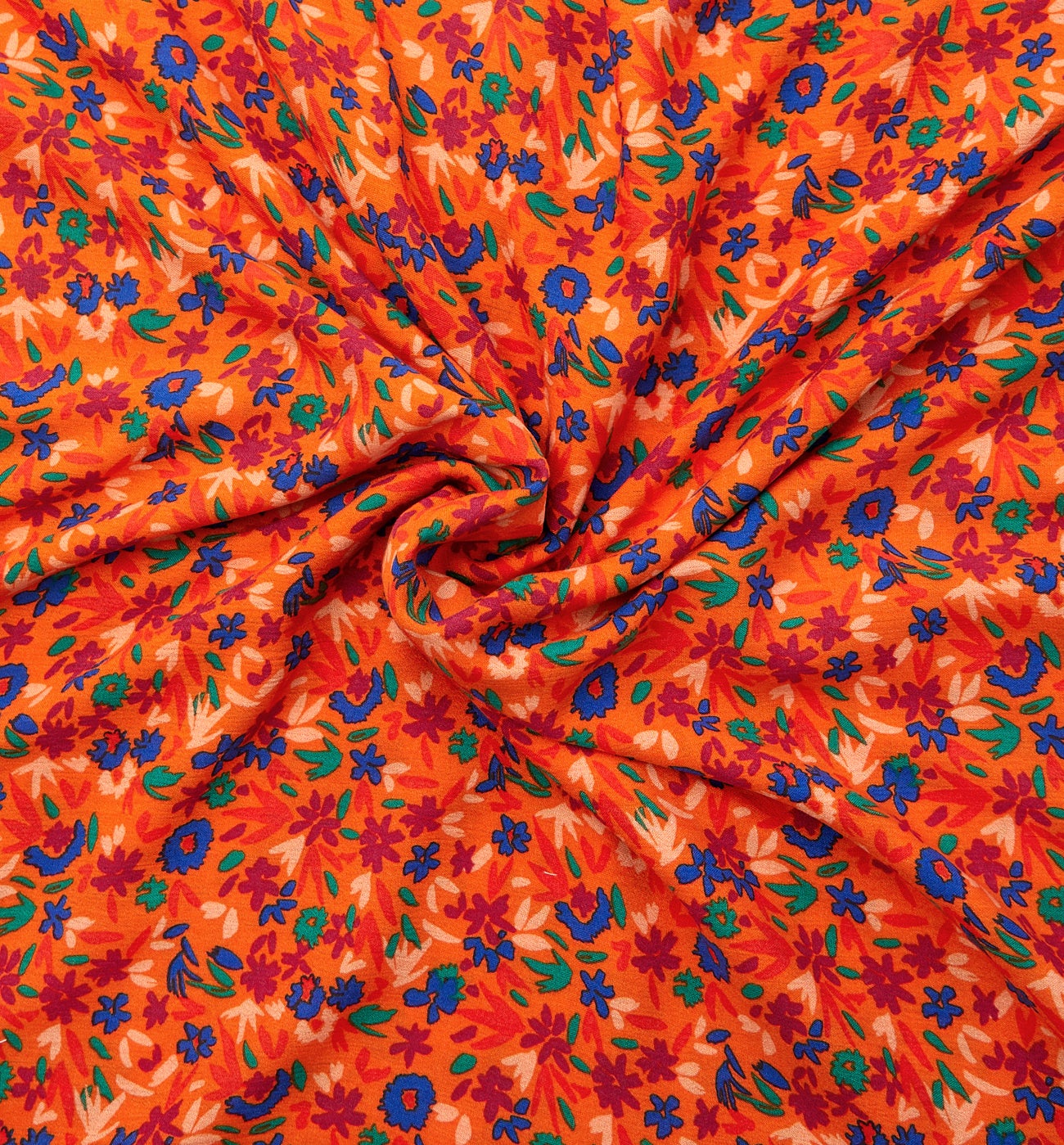 2m crinkle viscose fabric cut - IMPRIME GAZON