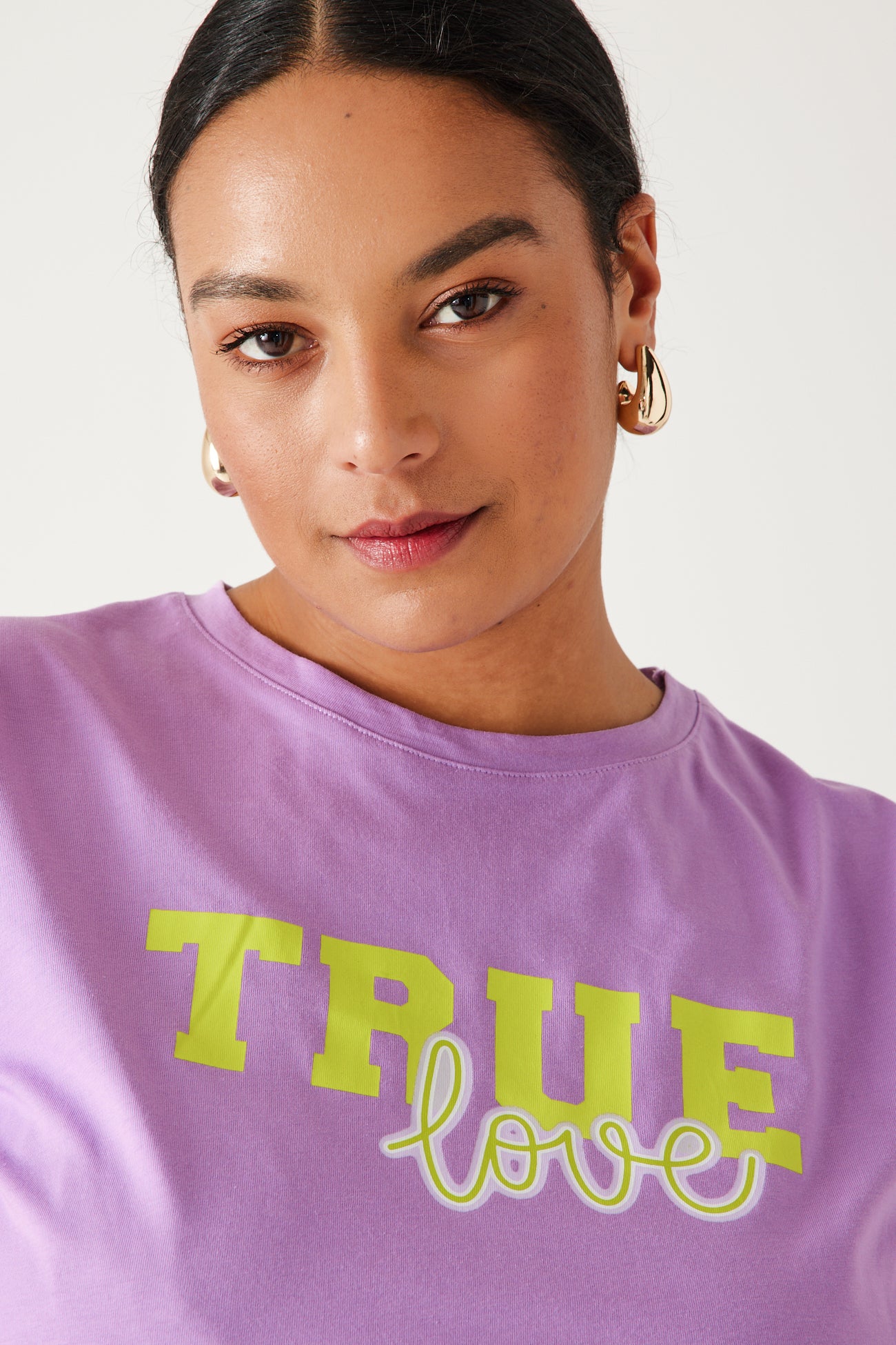 Slogan t-shirt - Multicolour print